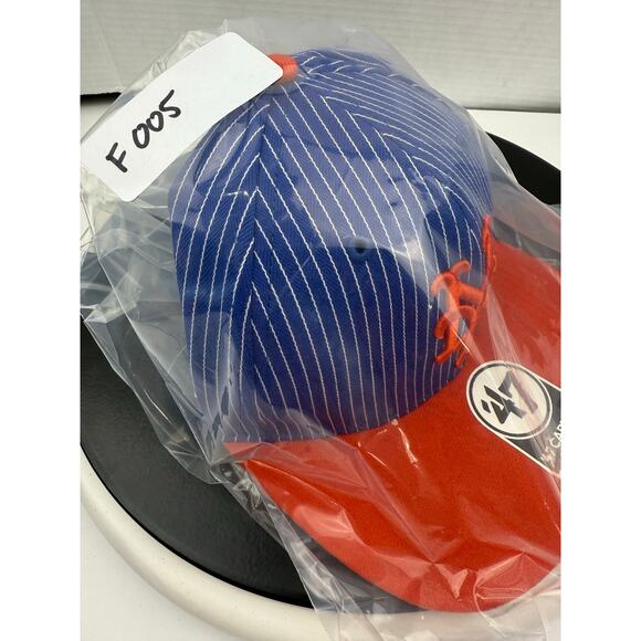 47 Captain New York Mets Pinstripe Blue Adjustable Snapback Hat Baseball Cap - Picture 7 of 7